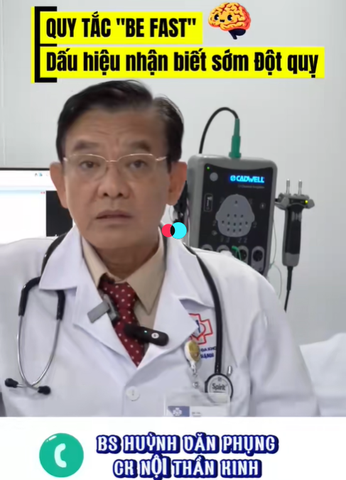 Dấu hiệu nhận biết sớm đột quỵ - BE FAST